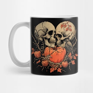 Valentine's Day Love Vintage Halloween Pumpkin Skeleton Skull Witch Retro Cute Super Cool Best Gift Mug